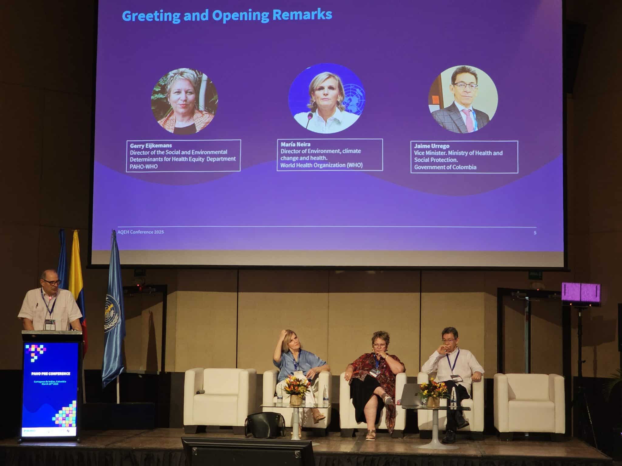CALAC+ presenta herramientas desarrolladas para la acción en salud y calidad del aire en la Segunda Conferencia Mundial de la OMS 